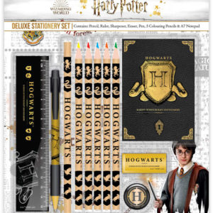 Školní set Deluxe Harry Potter Bradavice psací potřeby s doplňky 11ks