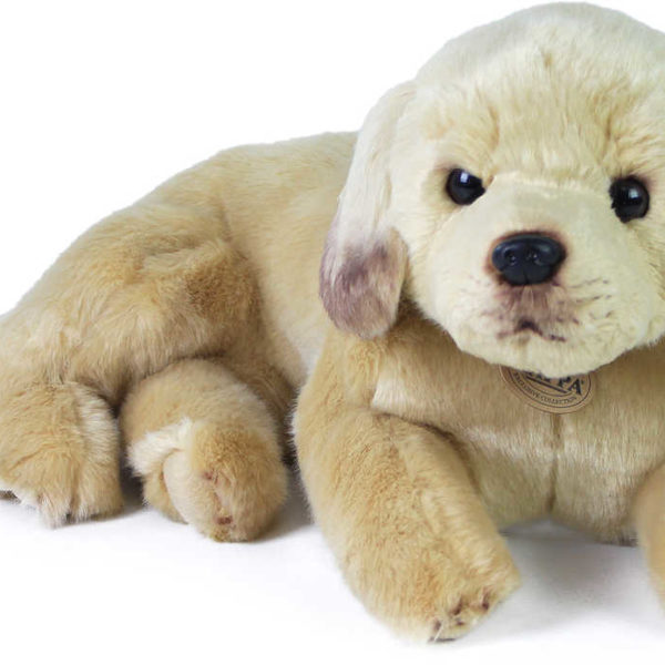 PLYŠ Pes Labrador světlý ležící 38cm Eco-Friendly *PLYŠOVÉ HRAČKY*