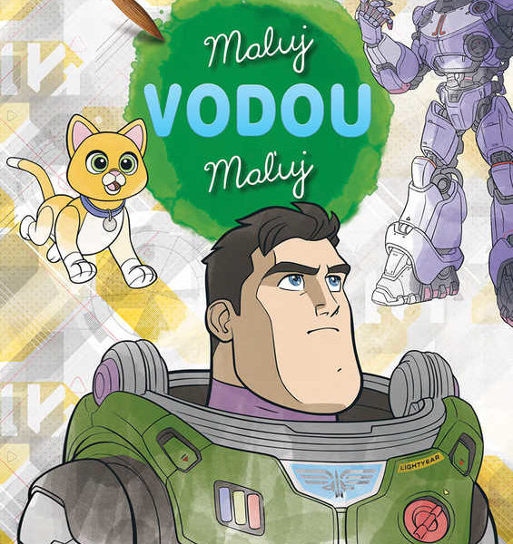 JIRI MODELS Maluj vodou Rakeťák Buzz omalovánky