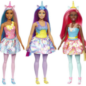 MATTEL BRB Panenka Barbie kouzelná víla jednorožec Dreamtopia 3 druhy