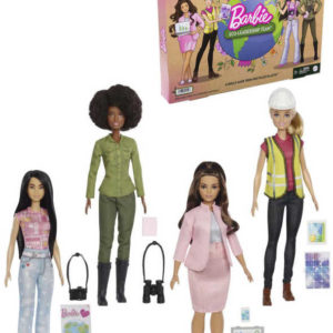MATTEL BRB Povolání Ekologie je budoucnost set 4 panenky Barbie s doplňky