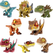 MATTEL JURASSIC WORLD Křídový kemp malý dinosaurus Snap Squad