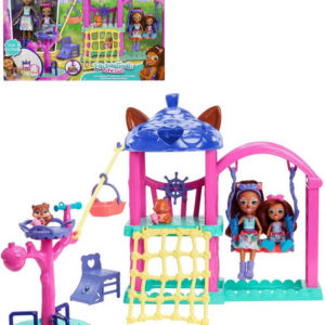 MATTEL Enchantimals hřiště herní set 2 panenky se zvířátky a doplňky