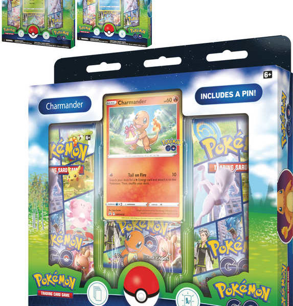 ADC Pokémon TCG: GO Pin Collection set 3x booster s doplňky 3 druhy