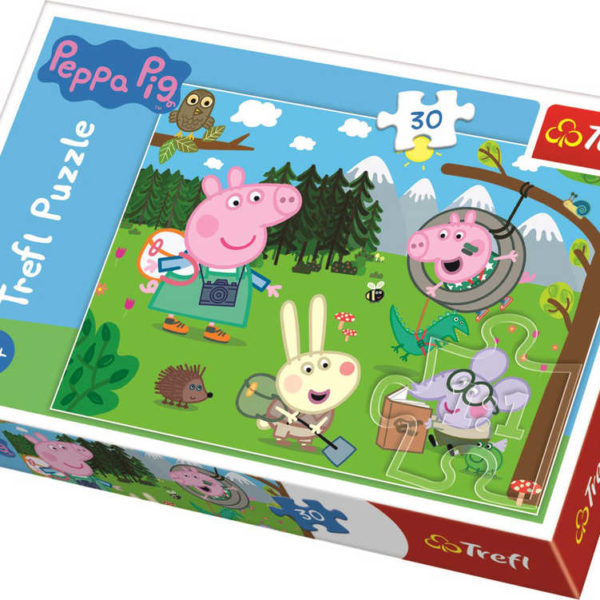 TREFL PUZZLE Peppa Pig Na výletě 27x20cm 30 dílků skládačka v krabici