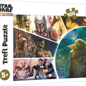 TREFL PUZZLE Star Wars The Mandalorian Baby Yoda 41x28cm 100 dílků skládačka