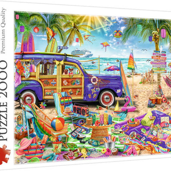 TREFL PUZZLE Tropická dovolená 96x68cm 2000 dílků skládačka v krabici