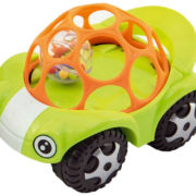 Auto 11cm baby autíčko s chrastící kuličkou s očima 2 barvy pro miminko