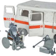 SIMBA Máša a medvěd Ambulance 20cm herní set auto s figurkami a doplňky