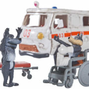SIMBA Máša a medvěd Ambulance 20cm herní set auto s figurkami a doplňky