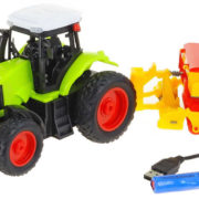 RC Traktor s lištou na vysílačku 27MHz 1:16 na baterie USB Světlo Zvuk