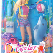 Panenka Defa Lucy potápěčka 29cm set s delfínem a doplňky 2 barvy