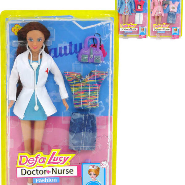 Panenka Defa Lucy doktorka zdravotní sestra 29cm set s doplňky 3 druhy