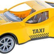 Auto sportovní plastové taxi 37cm žluté v síťce