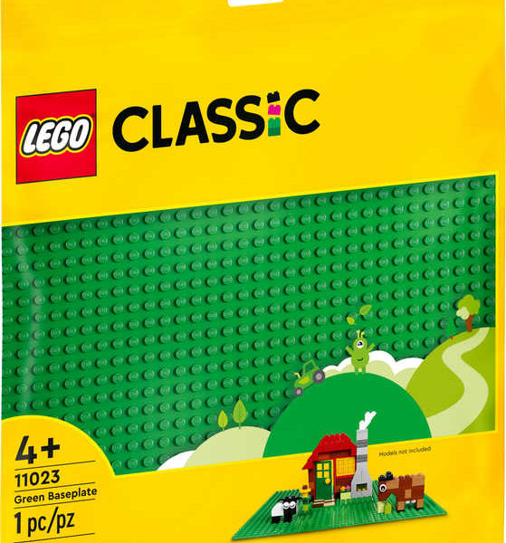 LEGO CLASSIC Podložka zelená ke stavebnicím 25,5x25,5cm 11023