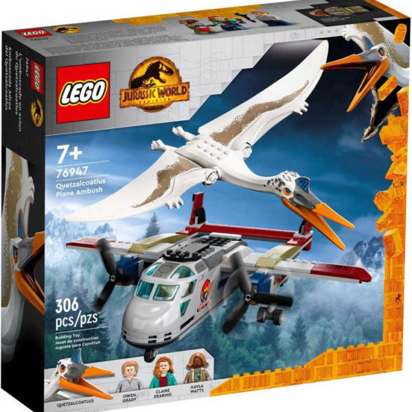 LEGO JURASSIC WORLD Quetzalcoatlus: přepadení letadla 76947 STAVEBNICE