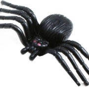 Zvířátko dekorace halloween pavouk černý 3cm set 4ks na kartě plast