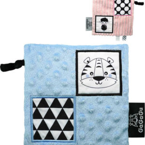 GaGaGu Smyslová dečka baby 15x15cm tygr + ovce pro miminko PLYŠ GaGaGu Smyslová dečka baby 15x15cm tygr + ovce pro miminko PLYŠ