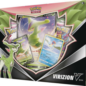 ADC Pokémon TCG: Virizion V Box set 4x booster s doplňky ADC Pokémon TCG: Virizion V Box set 4x booster s doplňky