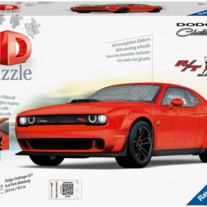 RAVENSBURGER Puzzle 3D Auto Dodge Challenger R/T Scat Pack Red 108 dílků RAVENSBURGER Puzzle 3D Auto Dodge Challenger R/T Scat Pack Red 108 dílků