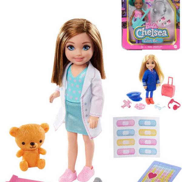 MATTEL BRB Barbie Chelsea povolání set panenka s doplňky 5 druhů