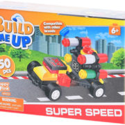 Stavebnice BuildMeUP Závodní auta 31-50 dílků 4 druhy plast