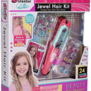 Zdobení vlasů holčičí set ozdoby 24ks s aplikátorem v krabici