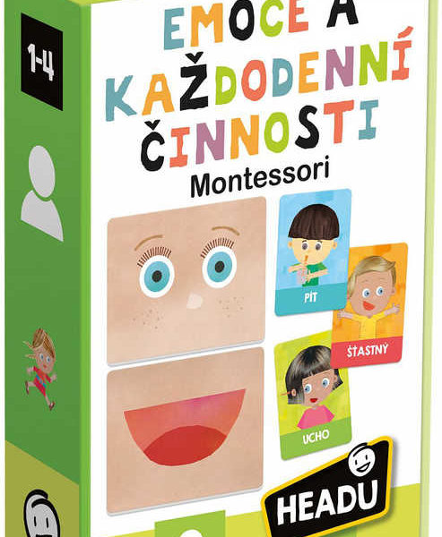 ADC HEADU Montessori Emoce a každodenní činnosti naučná hra