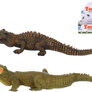 Zvířata krokodýl 21-23cm plastové figurky zvířátka 2 druhy
