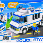 Stavebnice BuildMeUP Auto Policejní dodávka 134 dílků + 2 figurky plast