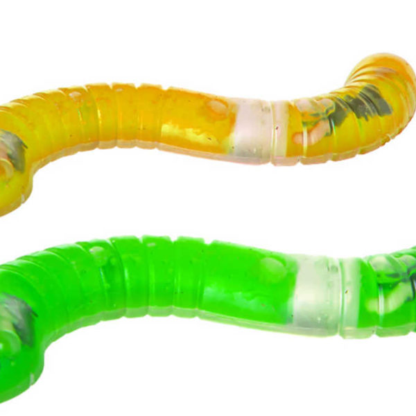 Zvířátko had gelový 25cm s larvami a hmyzem 2 barvy na kartě