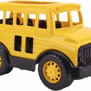 Auto baby žlutý tahací autobus 27cm plast