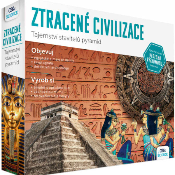 ALBI Science Ztracené civilizace Tajemství stavitelů pyramid v krabici