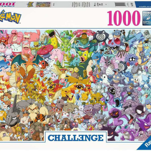 RAVENSBURGER PUZZLE Challenge Pokémon 1000 dílků 70x50cm skládačka