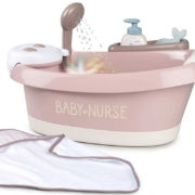 SMOBY Baby Nurse Vanička pro panenku s funkční sprchou na baterie Světlo Zvuk