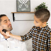 SMOBY Barber sada na holení a stříhání pás s doplňky na baterie Světlo Zvuk