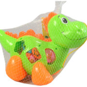 Dinosaurus baby vkládací set s 6 kostkami zvířátka 2 barvy plast