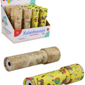 Krasohled dětský kaleidoskop 19cm kukátko 2 druhy karton/plast