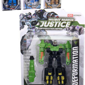 Auto / letadlo robot s transformací 13cm transrobot měnící se 4 druhy plast