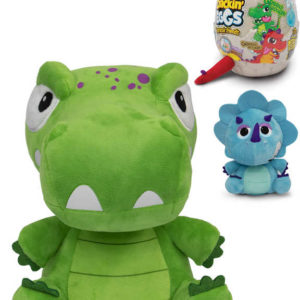 PLYŠ Dinosaurus baby ve vajíčku na baterie Zvuk 3 druhy