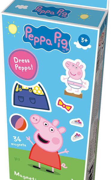 JIRI MODELS Panenky magnetické oblékací Peppa Pig se stojánkem