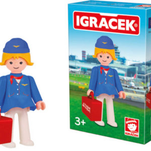 EFKO IGRÁČEK Letuška figurka s kufříkem v krabičce