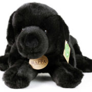 PLYŠ Pes Labrador 40cm černý ležící Eco-Friendly *PLYŠOVÉ HRAČKY*