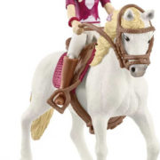SCHLEICH Sofia na koni figurka ručně malovaná herní set s doplňky plast