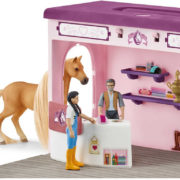 SCHLEICH Butik pro koně herní set koník se 2 figurkami s doplňky plast