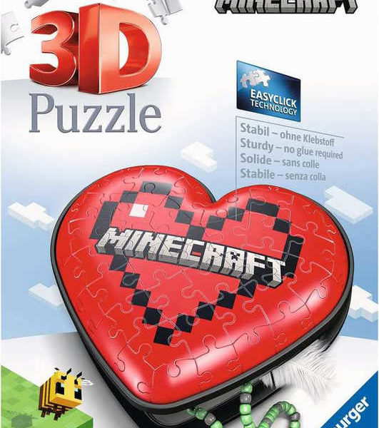 RAVENSBURGER Puzzle 3D šperkovnice Srdce 54 dílků plast