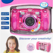 VTECH Kidizoom Duo dětský fotoaparát růžový s efekty na baterie Světlo Zvuk