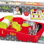 ECOIFFIER Sada baby dětské nádobí + odkapávač 42ks plast v krabici