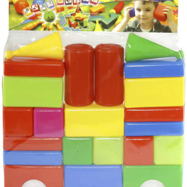 PL Stavebnice Baby soft maxi kostky barevné plastové set 22ks v sáčku