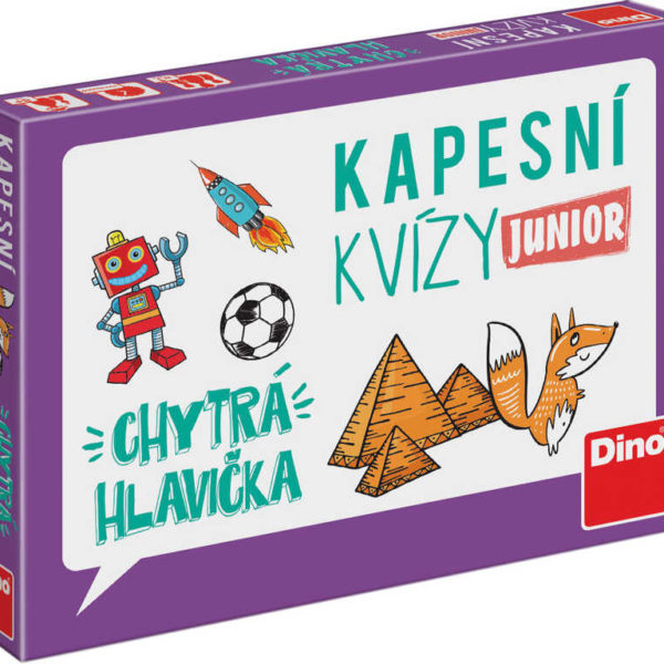 DINO Kapesní kvízy junior Chytrá hlavička cestovní CZ *SPOLEČENSKÉ HRY*